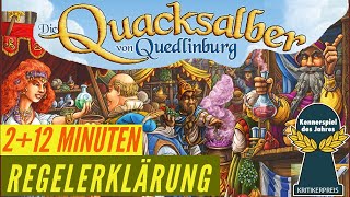 Die Quacksalber von Quedlinburg Regeln Anleitung Kennerspiel des Jahres 2018 [upl. by Annirtak373]