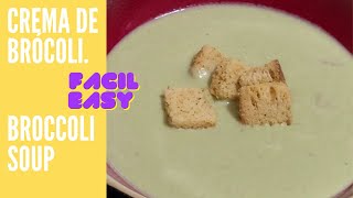 Cómo Hacer Crema de Brocoli  How to Make Cream of Broccoli Soup [upl. by Dunaville554]