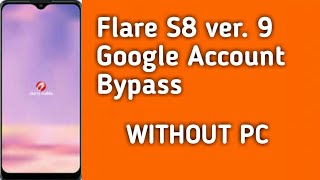 Cherry Mobile Flare S8 ver 9 google account bypass without pc [upl. by Llenehs]