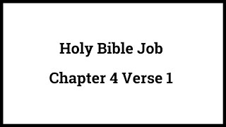 Holy Bible Job 41 [upl. by Marlie]