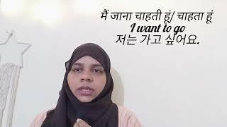 Easy korean Grammar in Hindi explanations I want to [upl. by Ellett422]