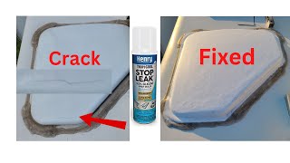 How To Fix Cracked RV Skylight Winnebago Part  1394110101A With Henry TropiCool [upl. by Collin]