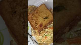 Tastytasty breadomelettebreadomelette breakfast snacks simplebreadrecipe ytshorts trending [upl. by Pentheam]