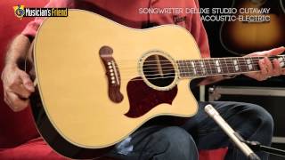 Gibson Songwriter Deluxe Studio AcousticElectric Cutaway Guitar demod by Don Ruffatto [upl. by Wareing547]