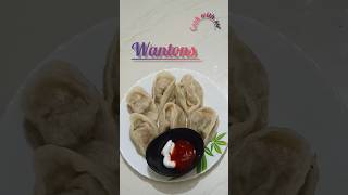 Wonton From Scratch dimsum momos shorts shortvideo shortsfeed youtubeshorts trending [upl. by Fox]