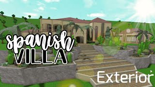 Bloxburg Spanish Villa  Exterior 286k [upl. by Schwinn]