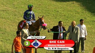 She Can with Akshay Kumar up wins The Byerly Turk Million Gr 3 2023 [upl. by Tirreg]