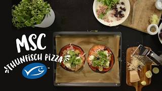 ThunfischPizza mit Rucola und Oliven  MSC Rezepte [upl. by Helmer752]