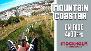 Mountain Coaster  OnRide POV  4k60fps  Sunkid Mountain Coaster  SkiStar Hammarbybacken [upl. by Idell]