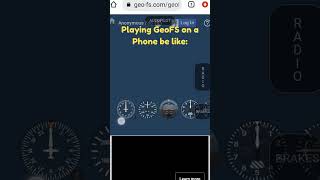 Playing GeoFS on a phone be like [upl. by Harima]