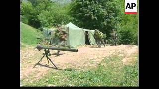 YUGOSLAVIA KOSOVO KLA WATCH AS NATO BOMBS SERB POSITIONS [upl. by Edras310]