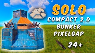 COMPACT 20 Solo Bunker 24 Rockets Guide  Rust Base Design [upl. by Eahsat]