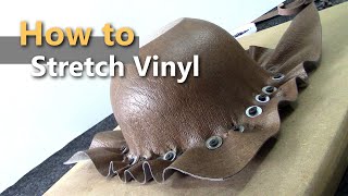 How to stretch vinyl on bulky shapes  Car Upholstery [upl. by Adnovaj630]