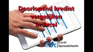 Doorlopend krediet vergelijken in Excel ✅ [upl. by Natelson]