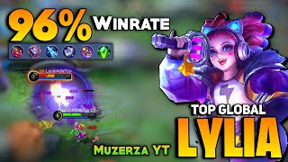 96 WINRATE Lylia Nonstop Roaming  Top Global Lylia Best Build 2021  By Muzerza YT  MLBB [upl. by Bryanty]