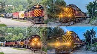 AVR 4005 A Great Day Along the Southwest Pennsylvania Railroad w Double Trains [upl. by Ttenrag795]