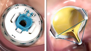 Mitral valve replacement technology  3D animation [upl. by Ahsienahs374]