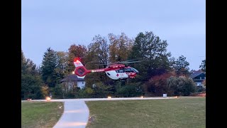 ARA Rettungshubschrauber RT1 startet in der BG Unfallklinik Murnau [upl. by Dlabihcra455]