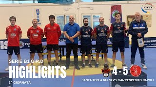 Serie B1 GirD Santa Tecla Nulvi vs SantEspedito Napoli 45 [upl. by Cassaundra]