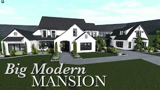 BIG MODERN MANSION BLOXBURG SPEEDBUILD [upl. by Nilyad]