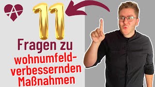 ❤️ 11 Fragen amp Antworten zu wohnumfeldverbessernden Maßnahmen [upl. by Haldis]