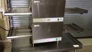 Lincoln 2501000U0001620 Electric Double Stack Conveyor Oven Bottom Oven [upl. by Berkly]