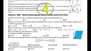 physique des matériaux  ex 2 q 1 [upl. by Rorry]