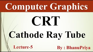 Cathode Ray Tube Introduction  What is CRT  Computer Graphics by BhanuPriya  Lec5 [upl. by Minda511]