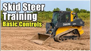 How to Operate a Tracked Skid Steer Loader  CTL Basic Controls Training [upl. by Gadmon412]