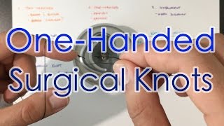 How to Tie Surgical Knots OneHanded TwoHanded Suture Tying Instrument Ties 24 [upl. by Vivyan]