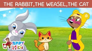 The Rabbit the Weasel  the Cat Short Story In English  Shortenglishstory [upl. by Edwards547]