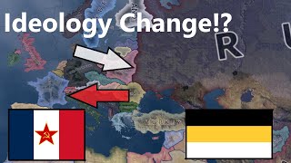 Communist france and monarchist ressia Hoi4 Timelapse [upl. by Roath2]