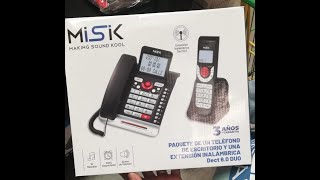 Unboxing En Vivo Telefono Misik Inalambrico Alambrico [upl. by Pirali562]