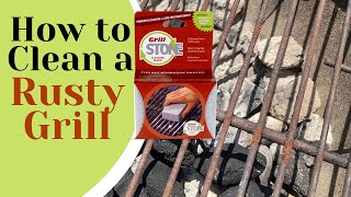 How to Clean a Rusty Grill and BBQ  GrillStone Review [upl. by Tigirb517]