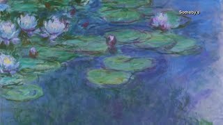 Claude Monet masterpiece from Water Lilies series sells at auction [upl. by Imogen]