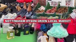 Nottingham local market at Hyson Green Redford Road [upl. by Lenno]