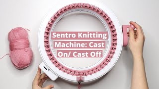 Sentro Knitting Machine Cast On Cast Off Best Yarn To Use and Features [upl. by Jenine]