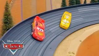 Lightning McQueens Epic Showdown with Billy Oilchanger  Pixar Cars [upl. by Henig]