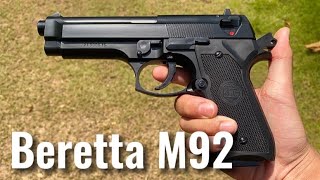 KWC Airsoft Beretta M92 Spring Pistols [upl. by Akered983]