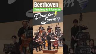 Beethoven Symphony No 6 Pastorale  4th mov Thunder Storm shorts [upl. by Atilemrac]