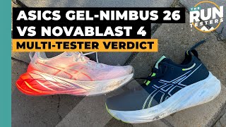 Asics Novablast 4 vs Asics GelNimbus 26 Which Asics shoe is best for you [upl. by Schilit]