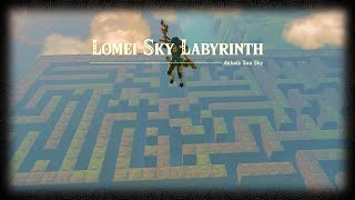 How to get to the floating Lomei Labyrinth from ground level in under 5 minutes Totk [upl. by Tarrsus204]