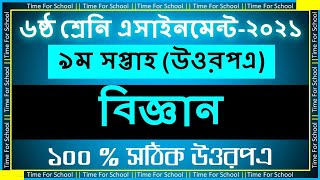 Class 6 Assignment 2021 9th week  science biggan Answer Solution [upl. by Berty203]