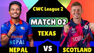 Nepal vs Scotland  ICC Cricket World Cup League2  Crucial Match Analysis amp Highlights [upl. by Artenak]