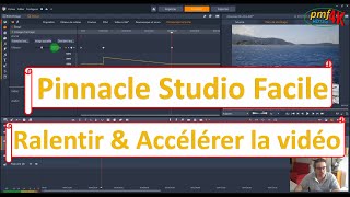 Pinnacle Studio comment accélérer ou ralentir une vidéo [upl. by Adelric]