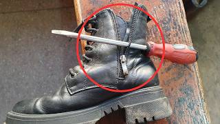 Shoe Zipper Repair Tutorial Easy DIY Steps to Restore Your Shoes [upl. by Assil]