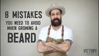 8 BEARD GROWING MISTAKES YOU NEED TO AVOID with Matty Conrad [upl. by Ahseinat]