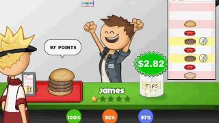 Lets Play Papas Burgeria45James Weird Burger [upl. by Leandre838]