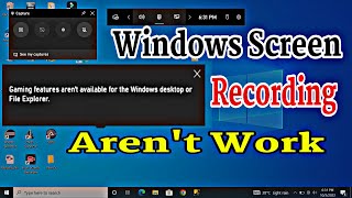 Windows Screen Recording Problem Gaming Feature Arent Available Error Problem Solve  Hindi [upl. by Azne]