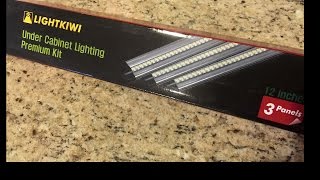 Lightkiwi Under Cabinet LED Lights Installation and Review [upl. by Atekan]